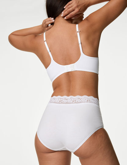 5'li Dantel Detaylı Full Brief Külot Seti