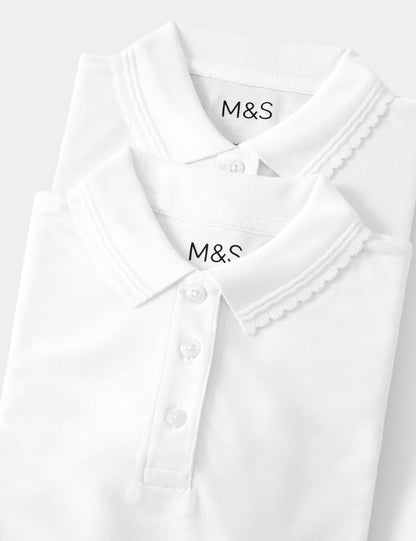 Saf Pamuklu 2'li Polo Yaka T-shirt (2-16 Yaş)