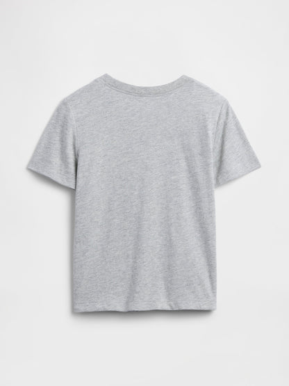 Açık Gri Logo T-shirt