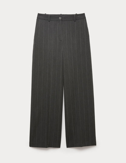 Çizgili Geniş Paça Pantolon