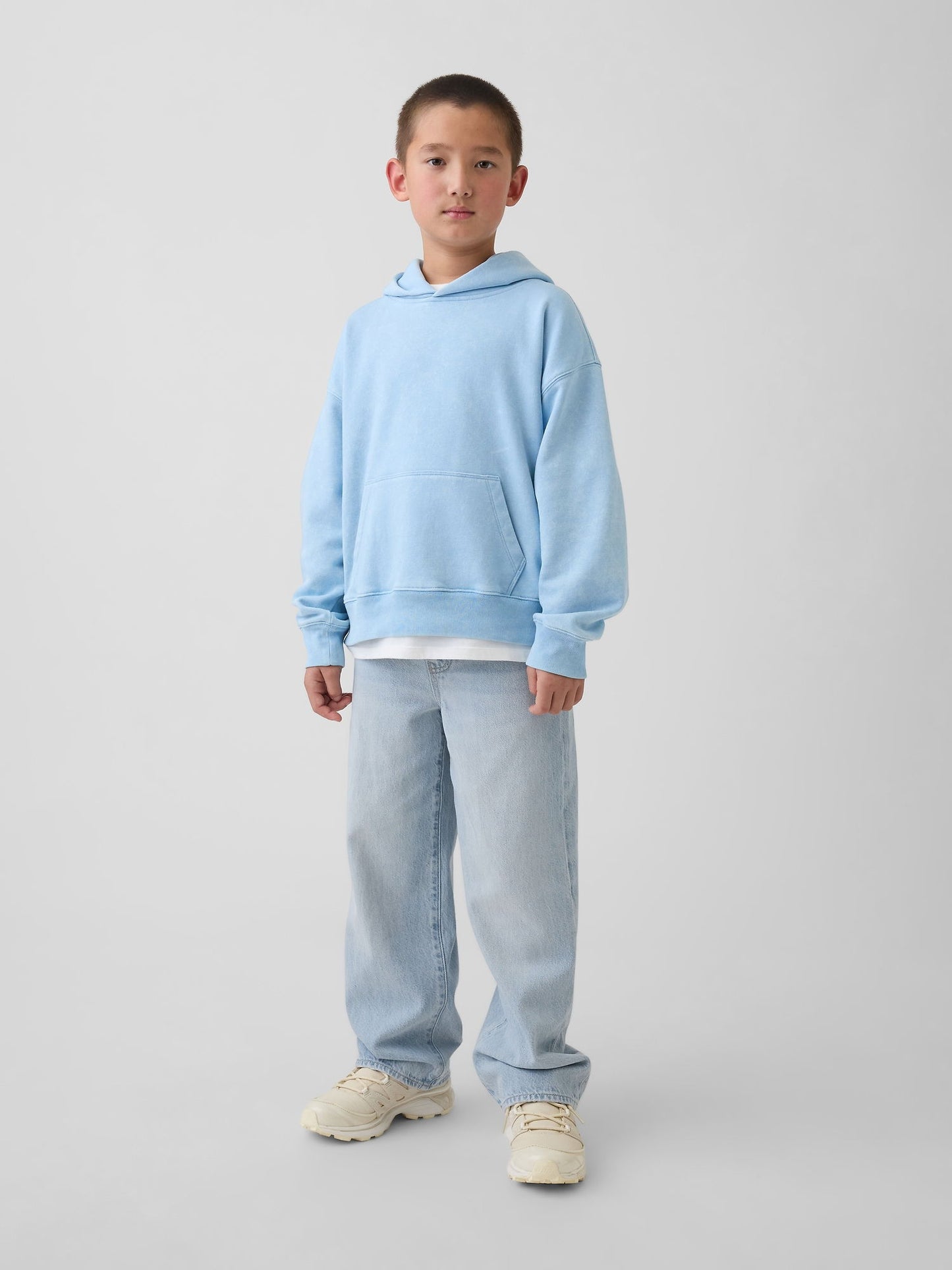 Açık Mavi Ultrasoft Baggy Jean Pantolon