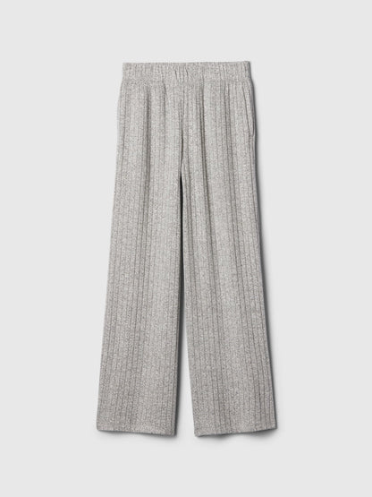 Gri Cozy Wide-leg Eşofman Altı