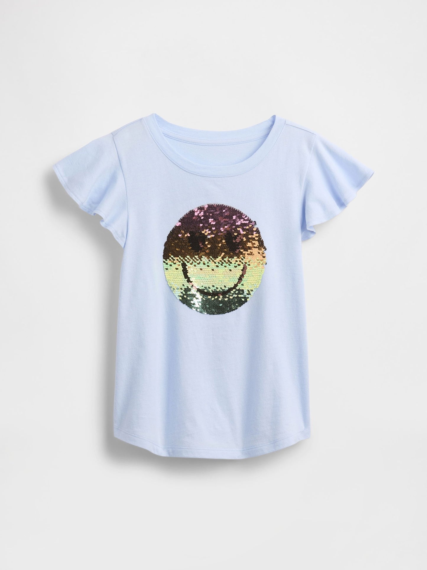Açık Mavi Kids Flippy-sequin Grafik T-shirt