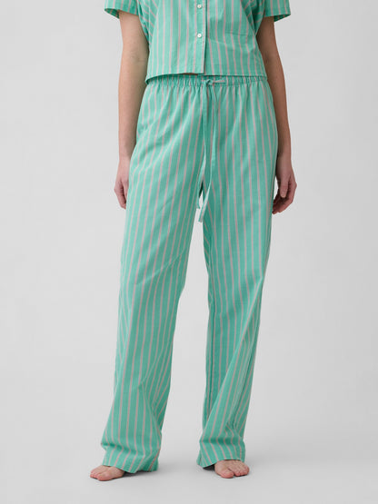 Açık Yeşil Poplin Pijama Altı