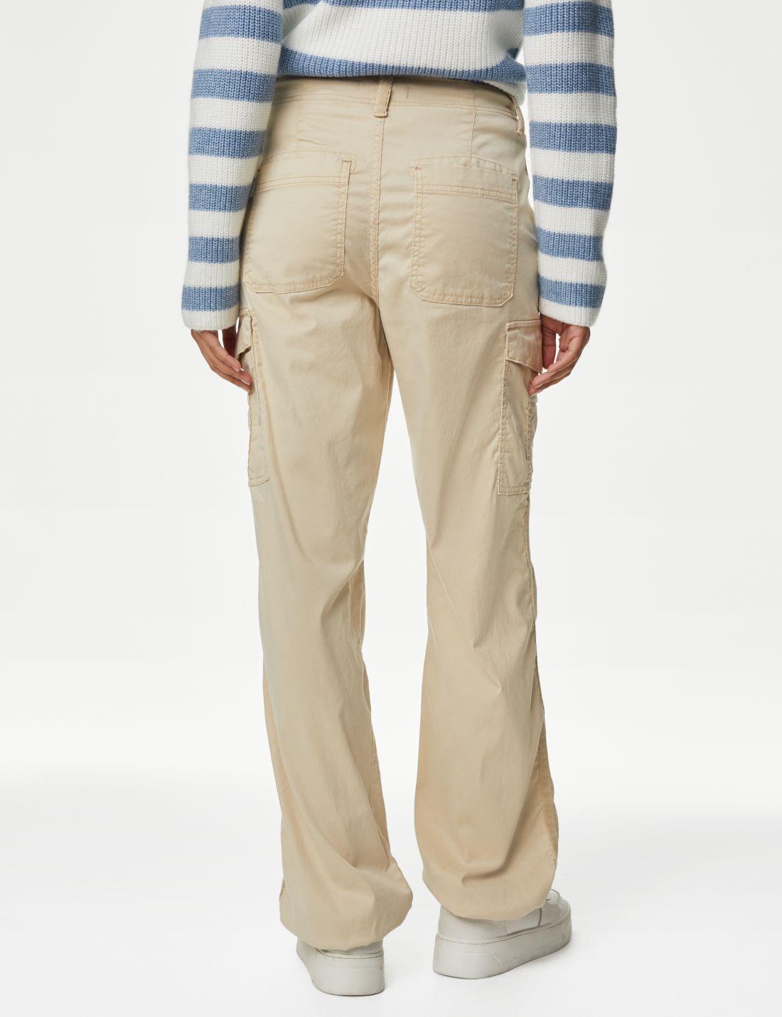 Lyocell™ Straight Leg Kargo Pantolon