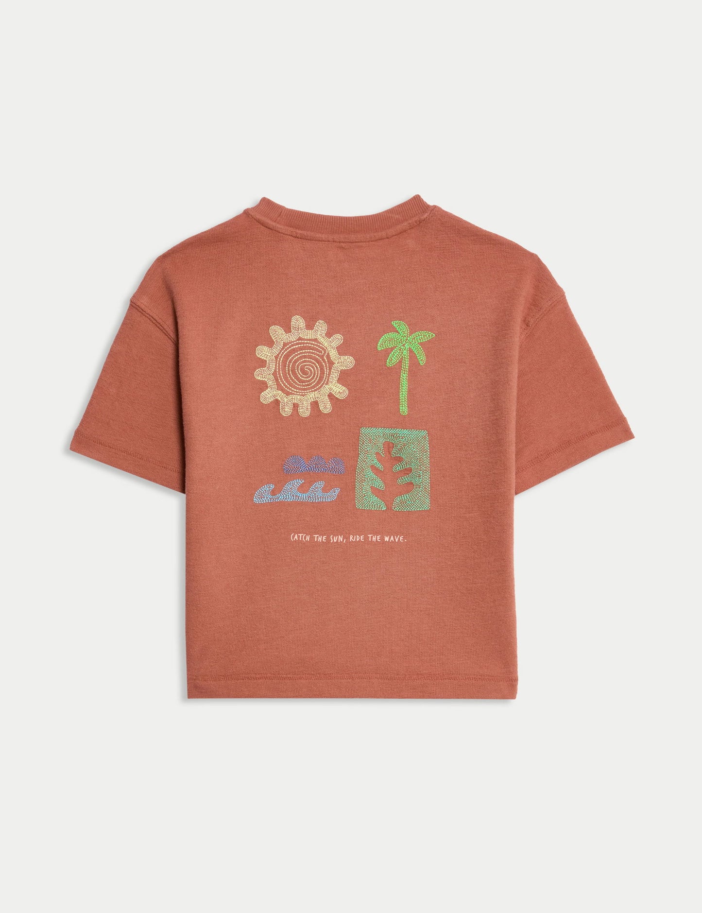 Saf Pamuklu Nakışlı T-shirt (2–8 Yaş)