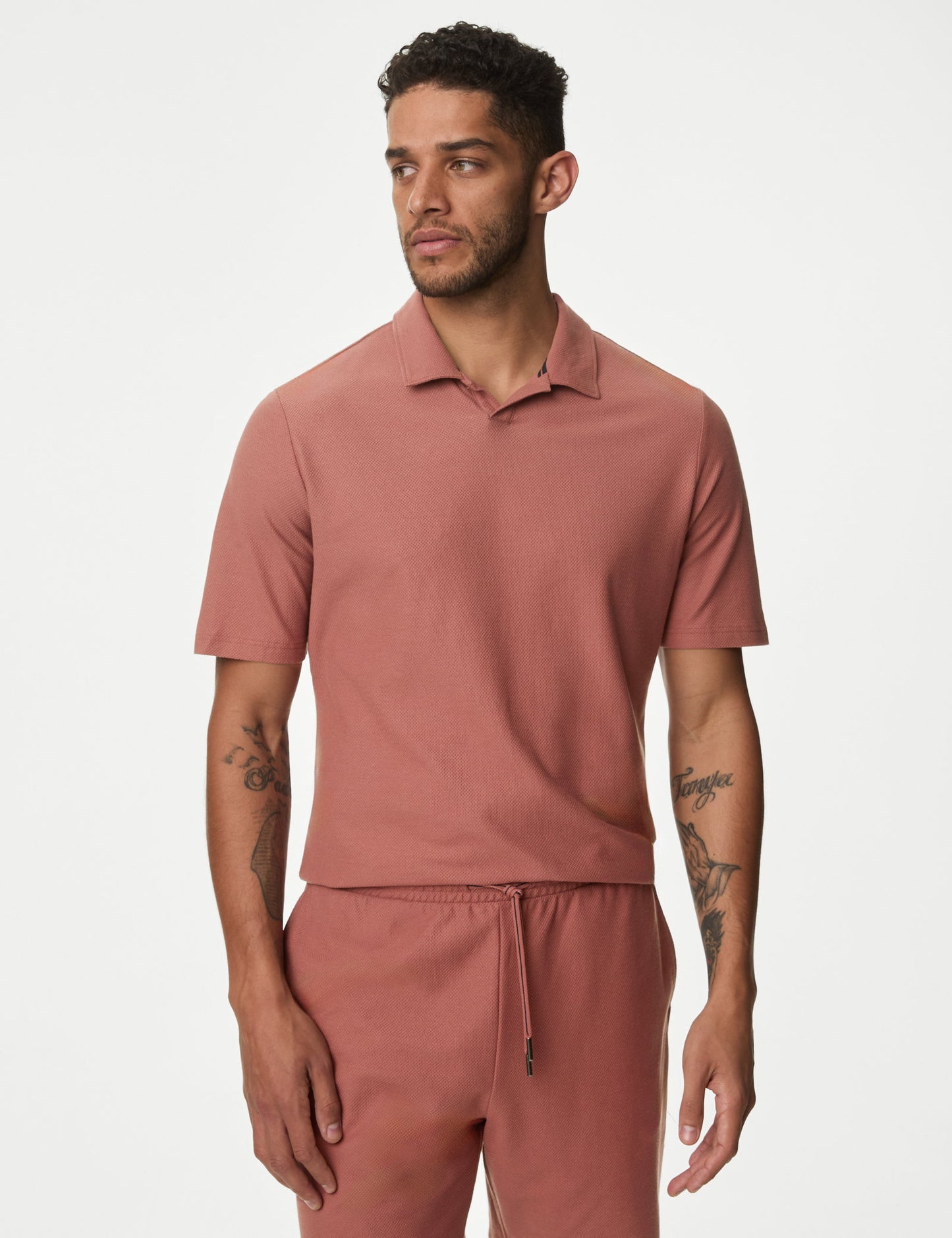 Supima® Cotton Polo Yaka Pijama Üstü