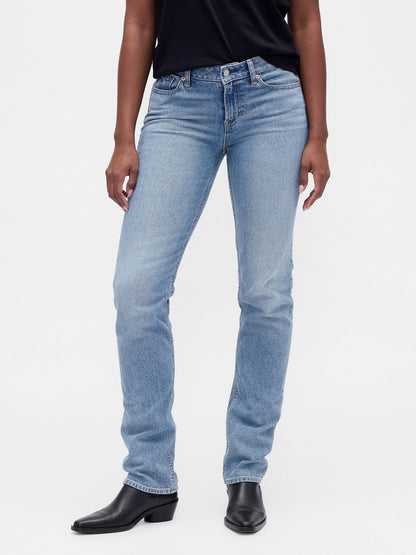 Açık Mavi Curvy Low Rise '90s Jean Pantolon