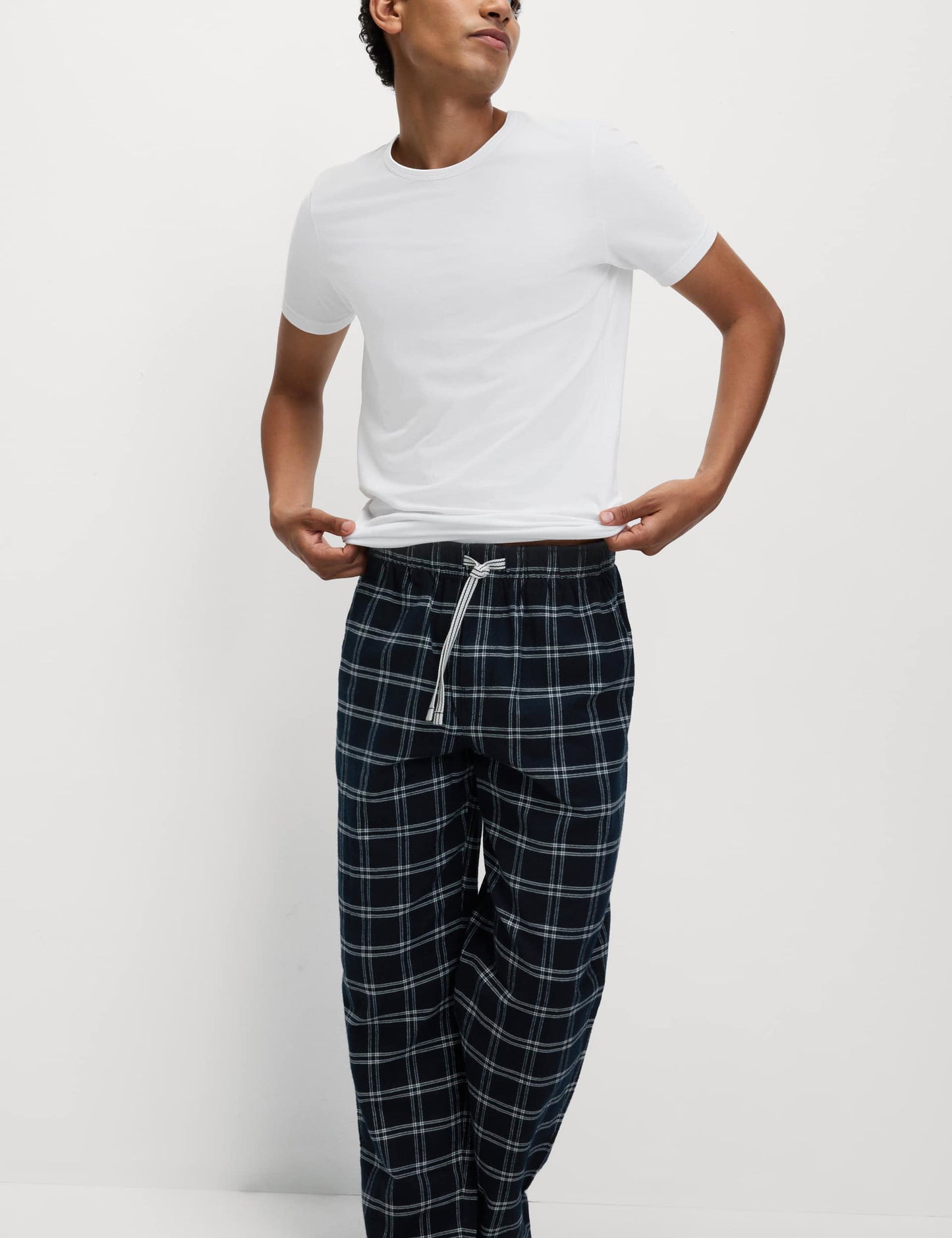 Çizgili %100 Pamuk Pijama Altı