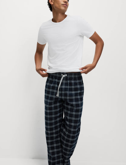 Çizgili %100 Pamuk Pijama Altı