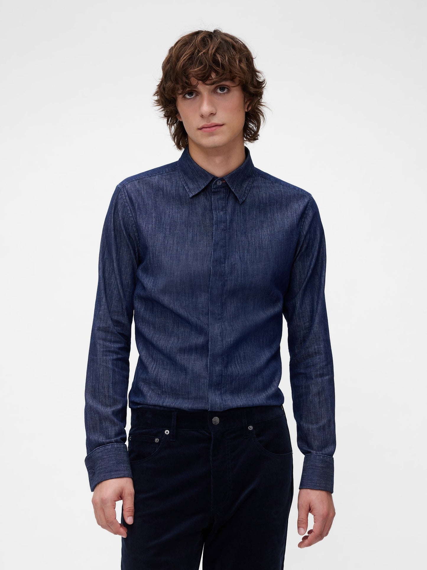 Koyu Mavi Gapstudio Chambray Gömlek