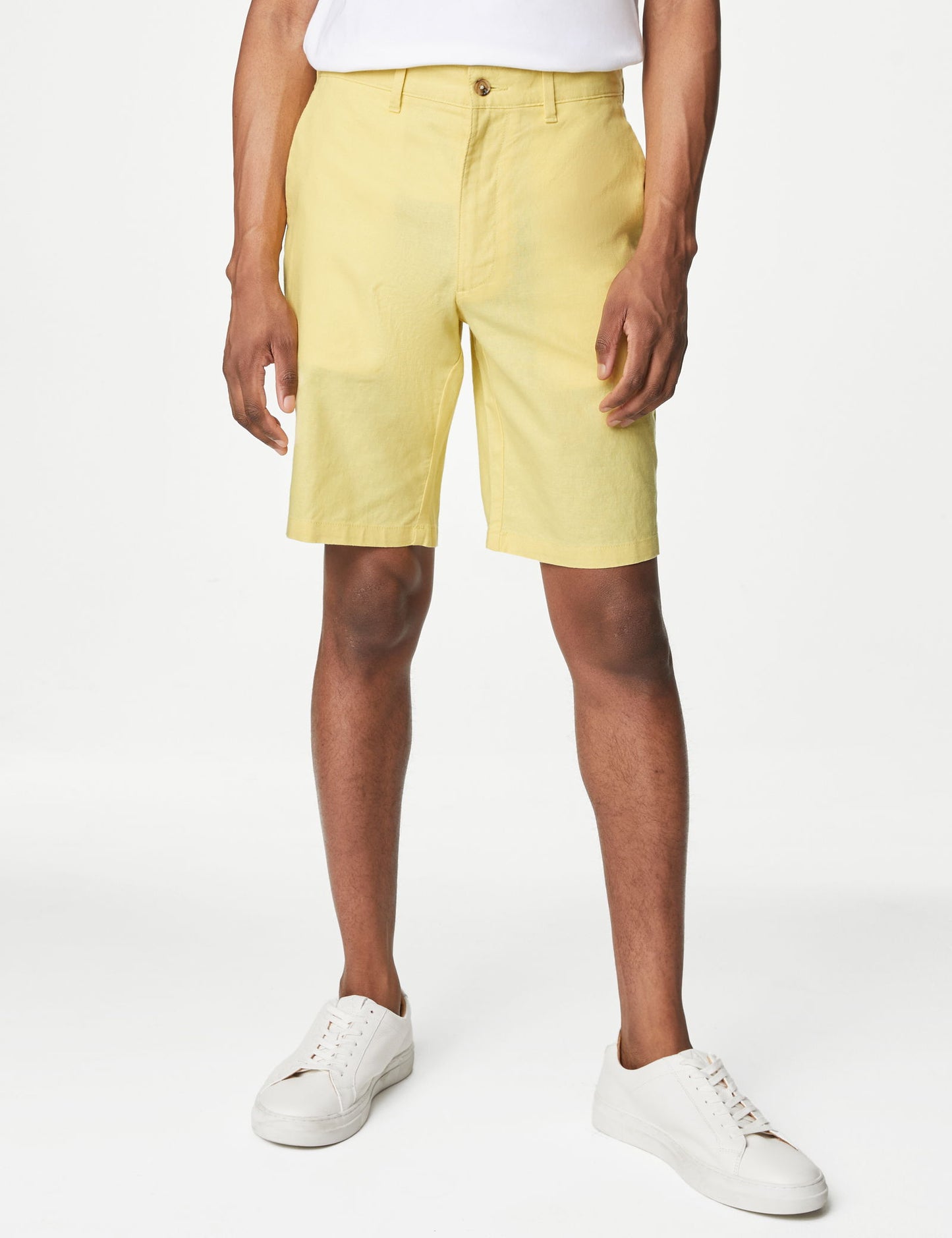 Regular Fit Keten Şort