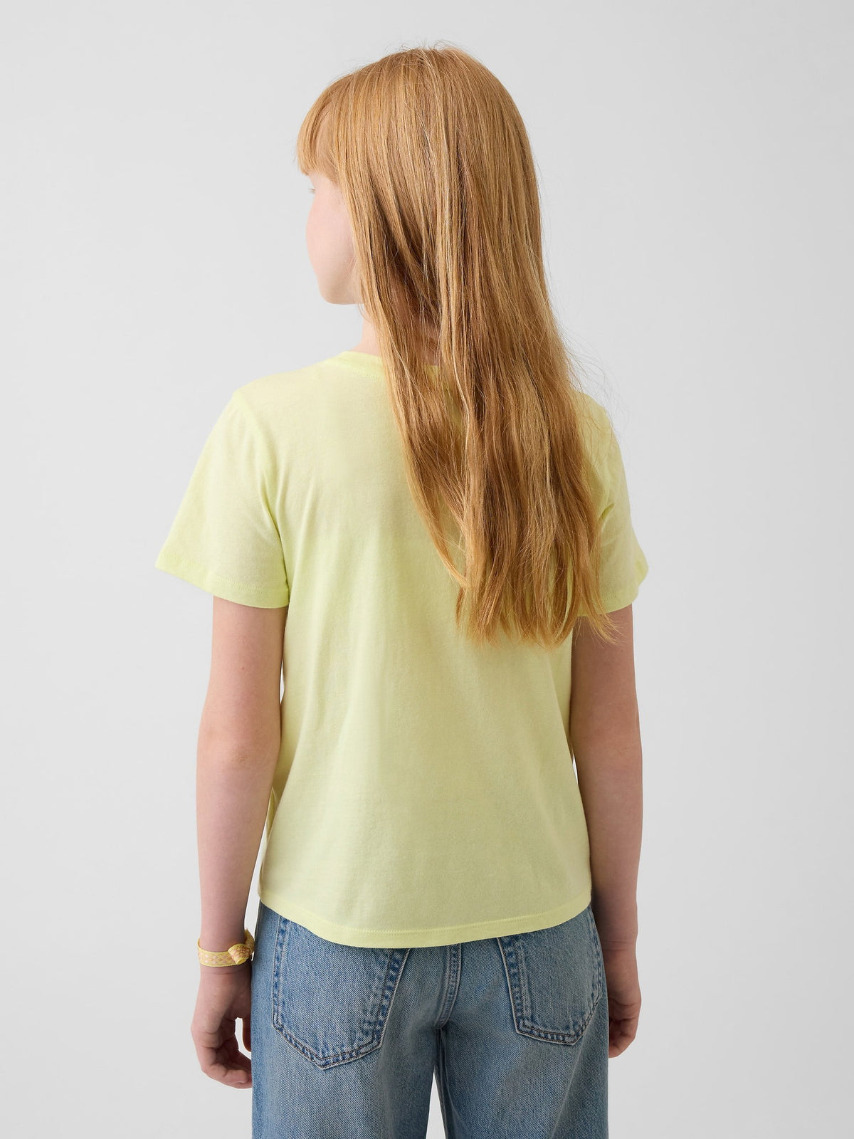 Sarı Relaxed Grafik Baskılı T-shirt