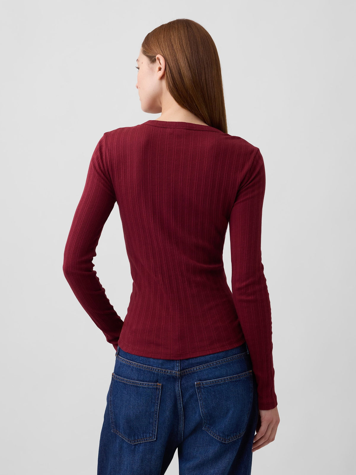 Bordo Essential Fitiili Pointelle T-shirt
