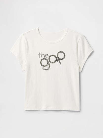 Kırık Beyaz Gap Logo T-shirt