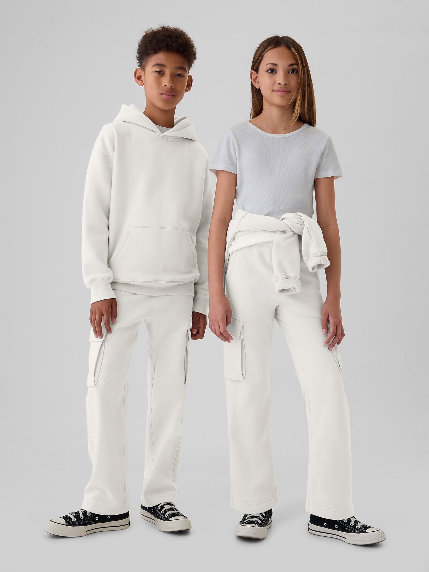 Kırık Beyaz Vintage Soft Relaxed Sweatshirt