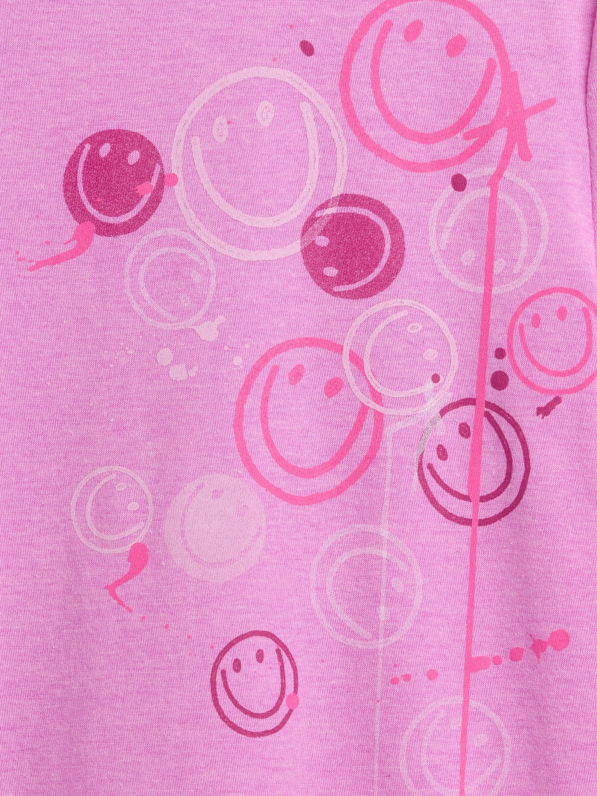 Pembe Relaxed Grafik Baskılı T-shirt