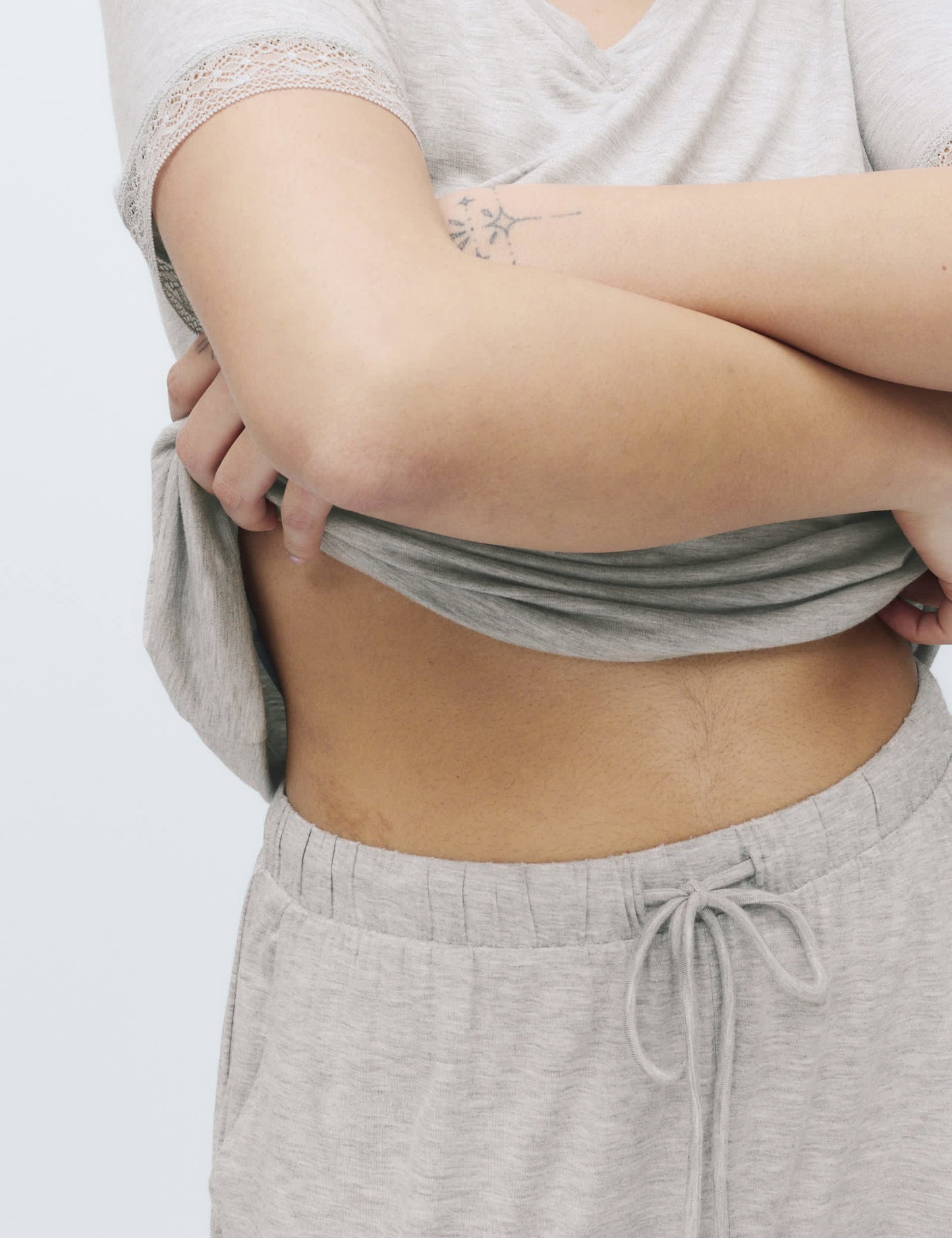 Dantel Detaylı Pijama Takımı