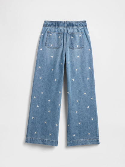 Mavi High Rise Pull-on Wide-leg Jean Pantolon