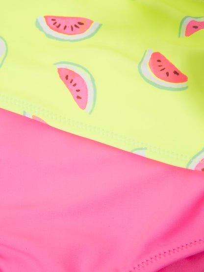 Pembe Karpuz Desenli Bikini Takımı