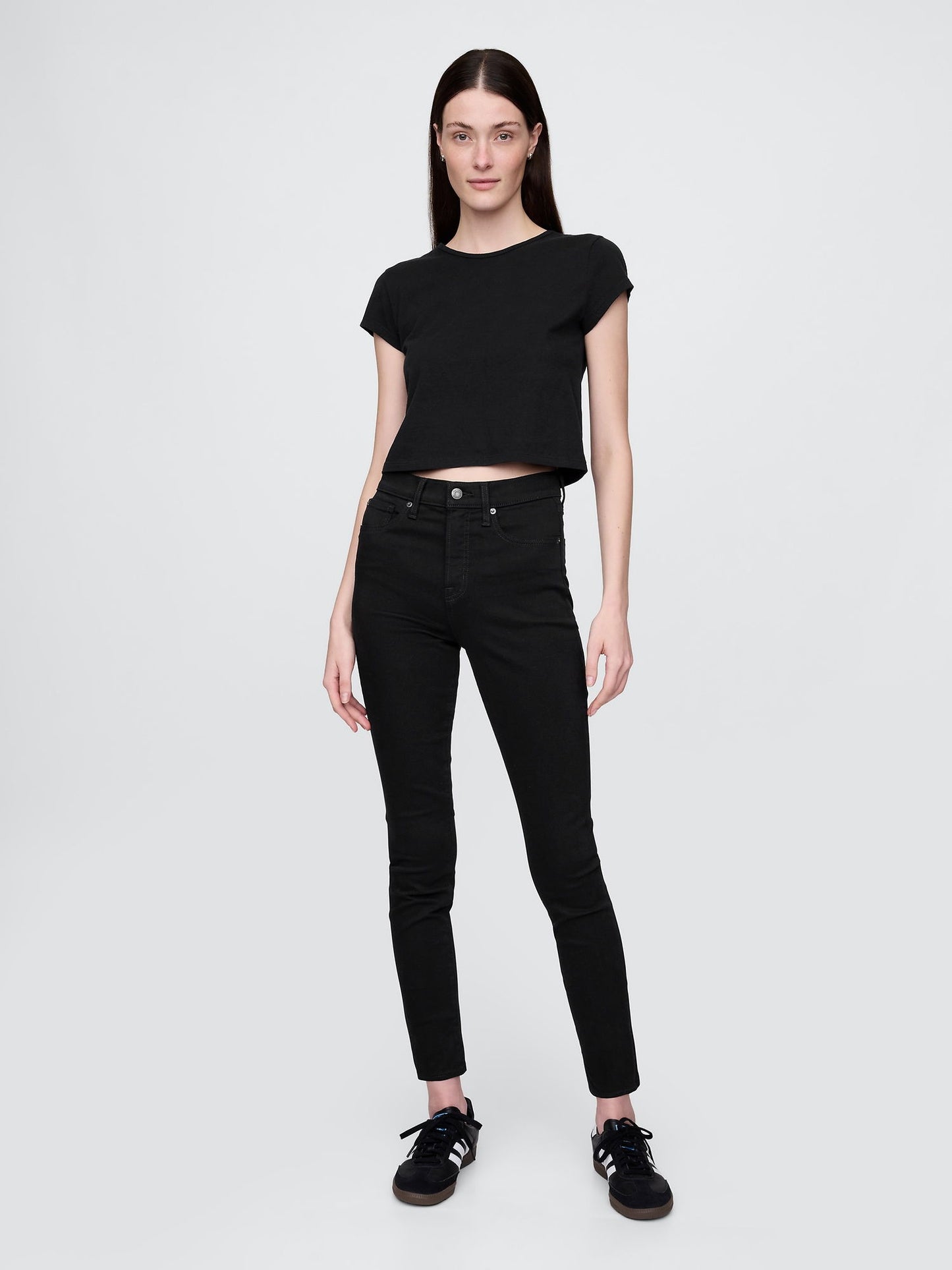 Siyah High Rise True Skinny Washwell™ Jean Pantolon