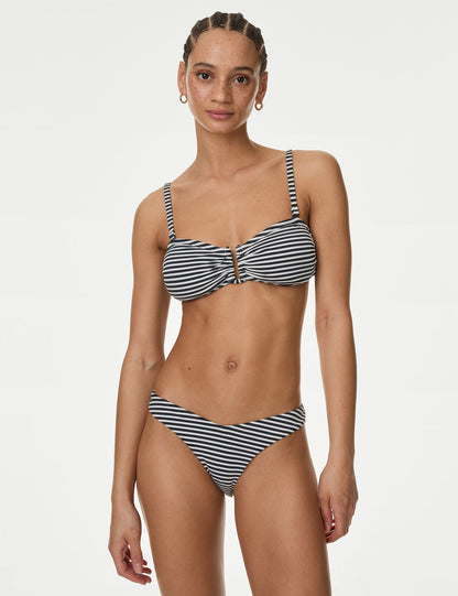 Işıltılı Yüksek Bel Bikini Altı