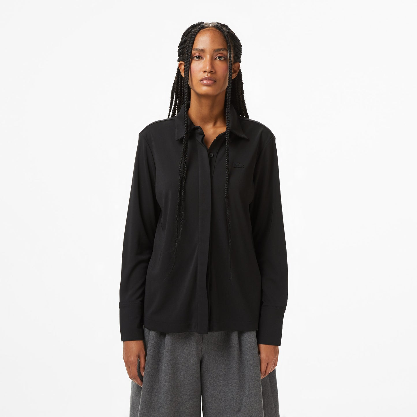 Lacoste Kadın Siyah Gömlek