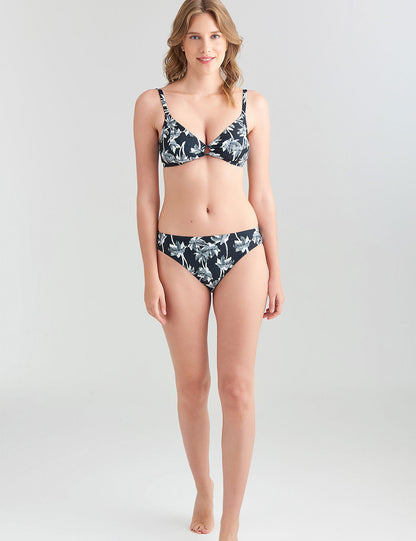 Yüksek Bel Desenli Bikini Altı