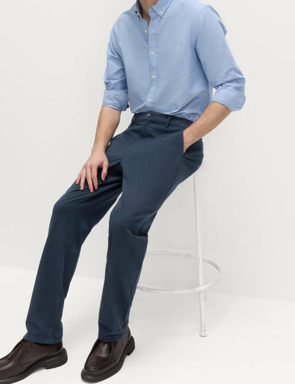 Regular Fit Esnek Belli Streç Chino Pantolon