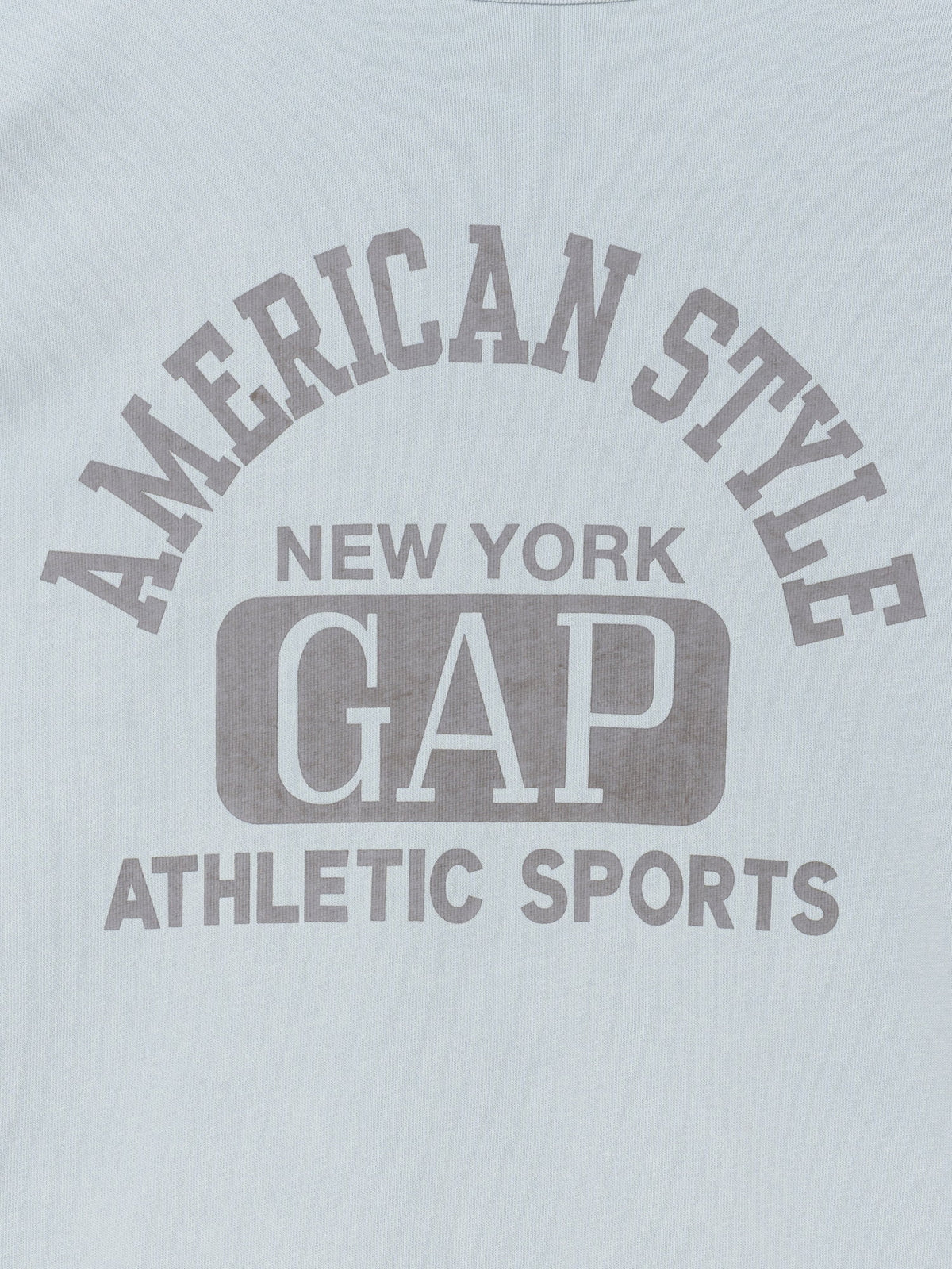 Açık Mavi Heavyweight Gap Logo Relaxed Crop T-shirt
