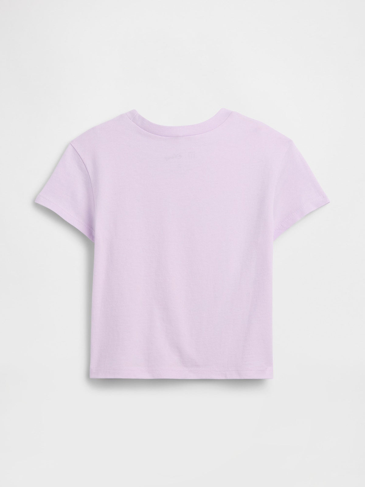 Lila Grafik Baskılı T-shirt