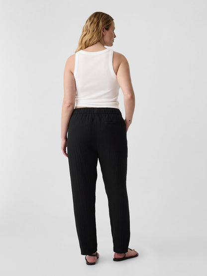 Siyah Easy Gauze Pantolon
