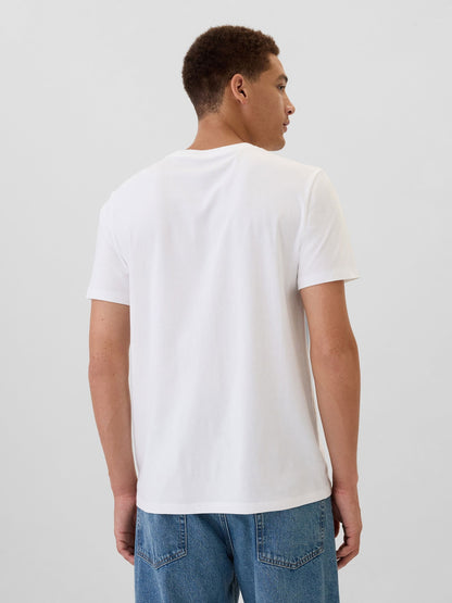 Beyaz Everyday Soft Gap Usa Logo T-shirt