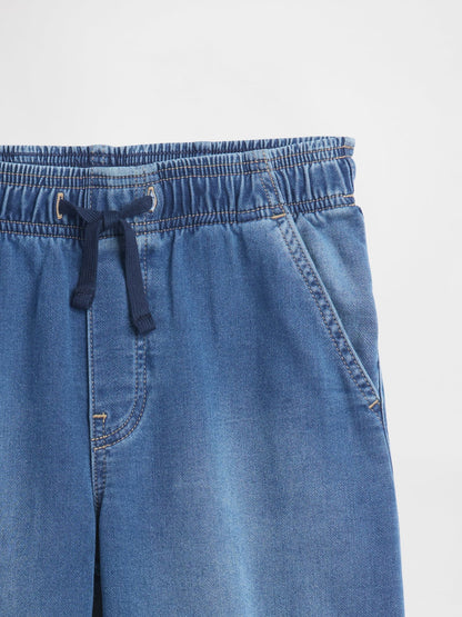 Mavi High Rise Pull-on Wide-leg Sweatpant Jean Pantolon
