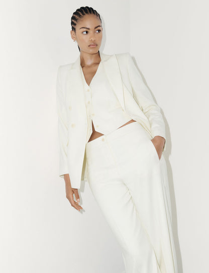 Yün Karışımlı Wide Leg Pantolon