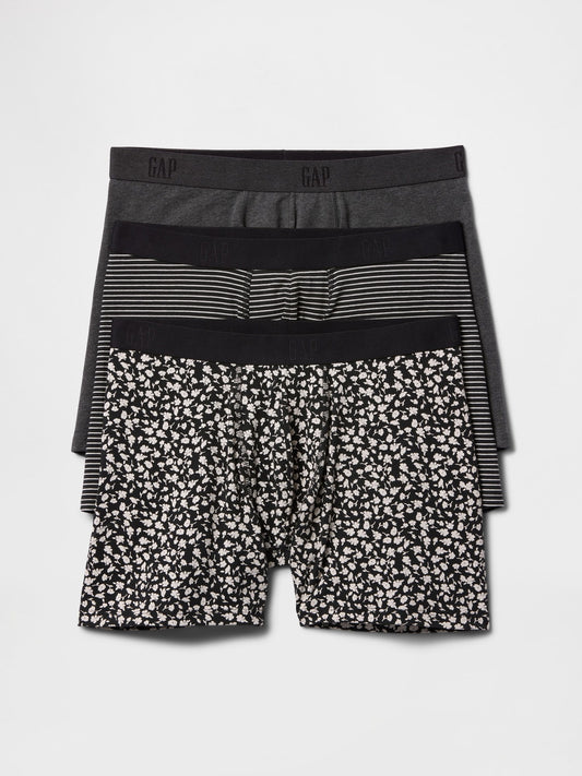 Siyah 3'lü Brief Boxer Seti