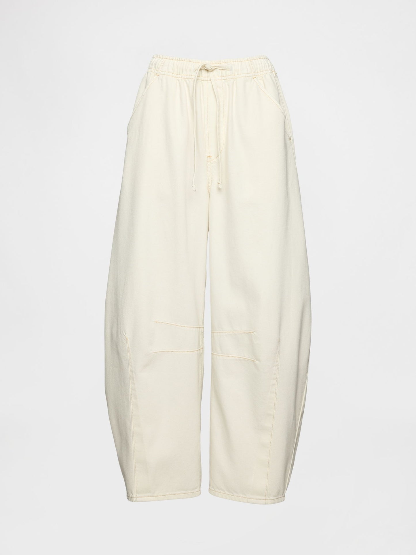Bej Mid Rise Ultrasoft Kolay Horseshoe Jean Pantolon