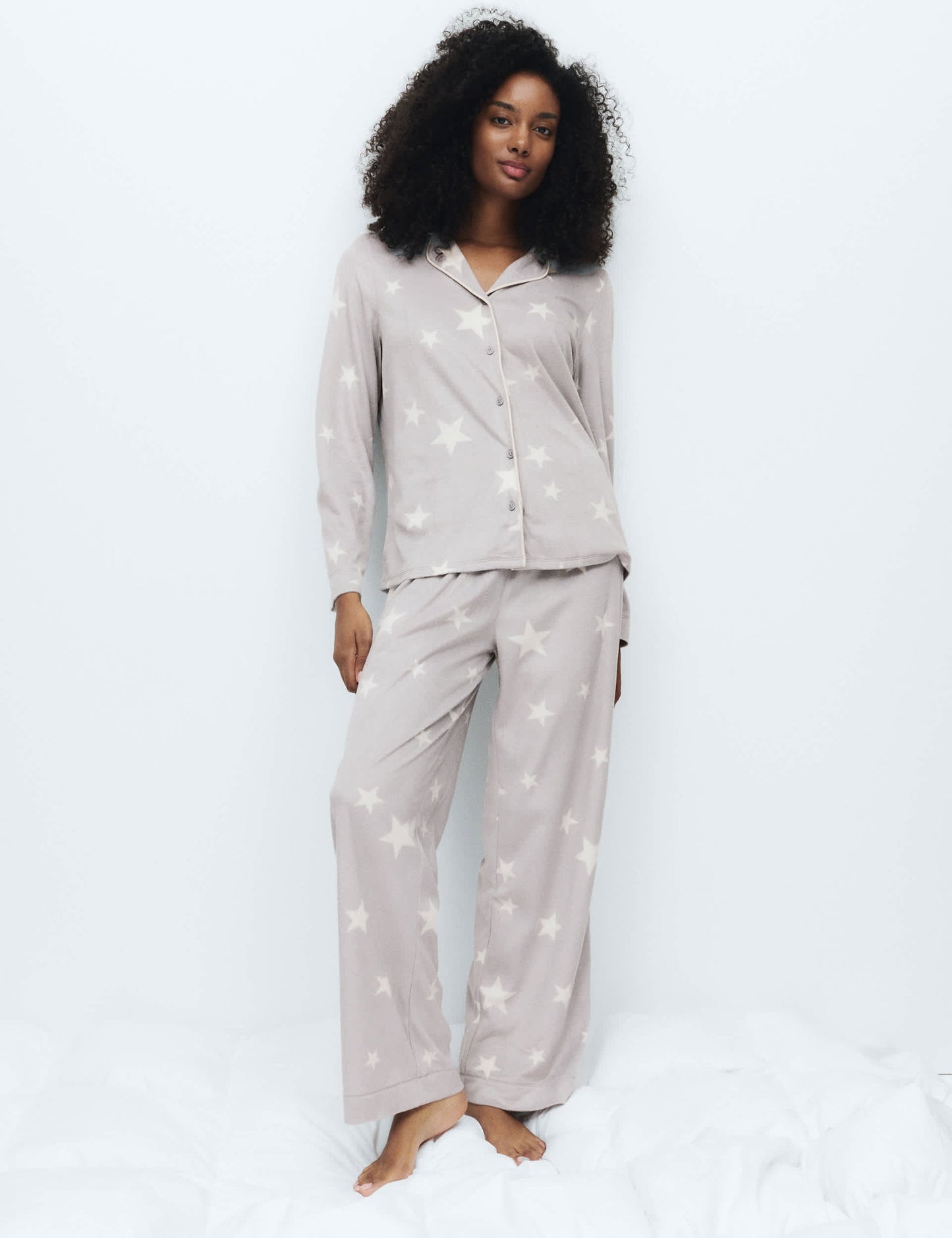 Desenli Pijama Takımı