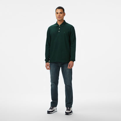 Nautica Erkek Yeşil Classic Fit Uzun Kollu Polo Yaka T-shirt