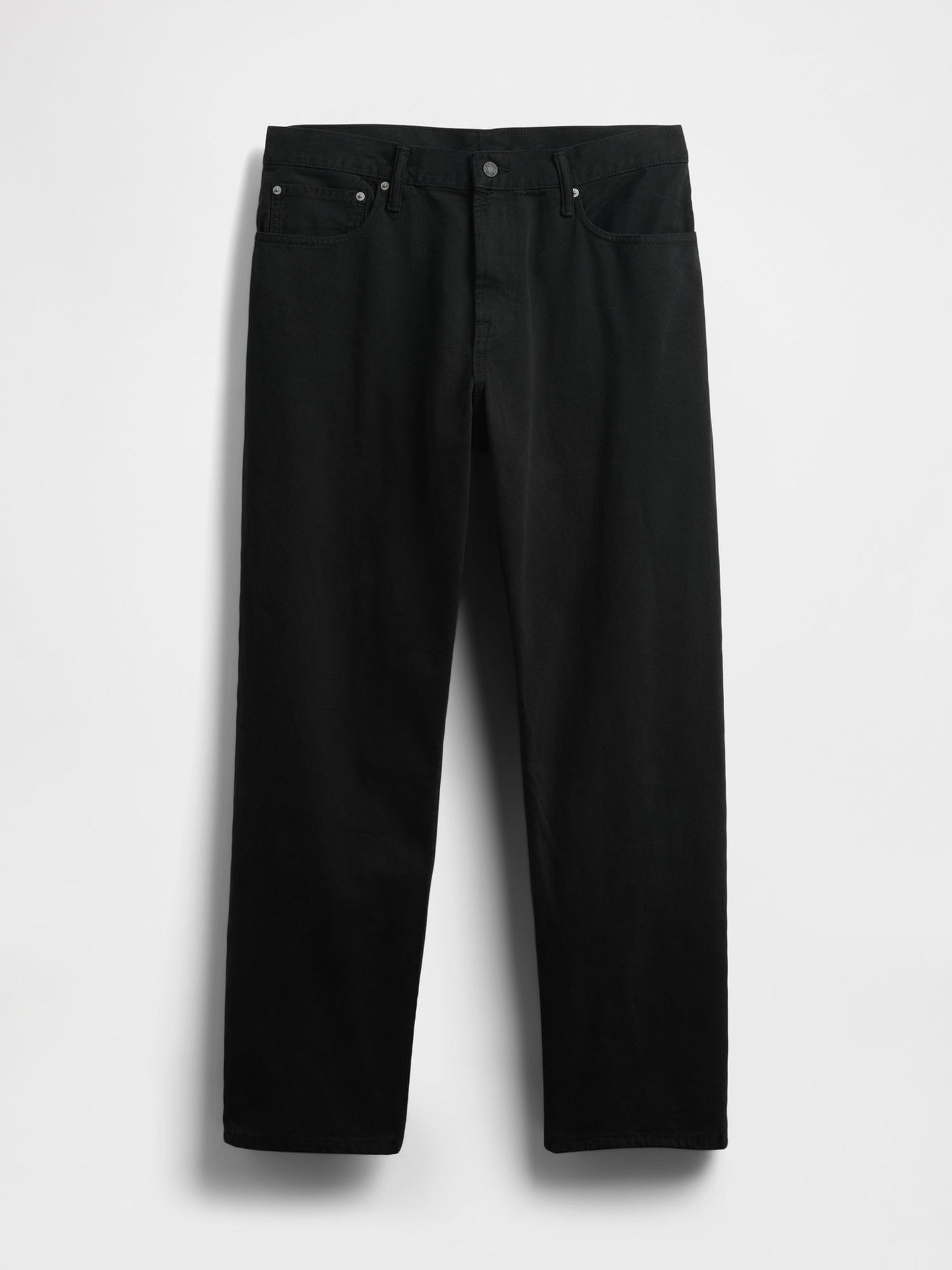 Siyah Relaxed Straight Jean Pantolon