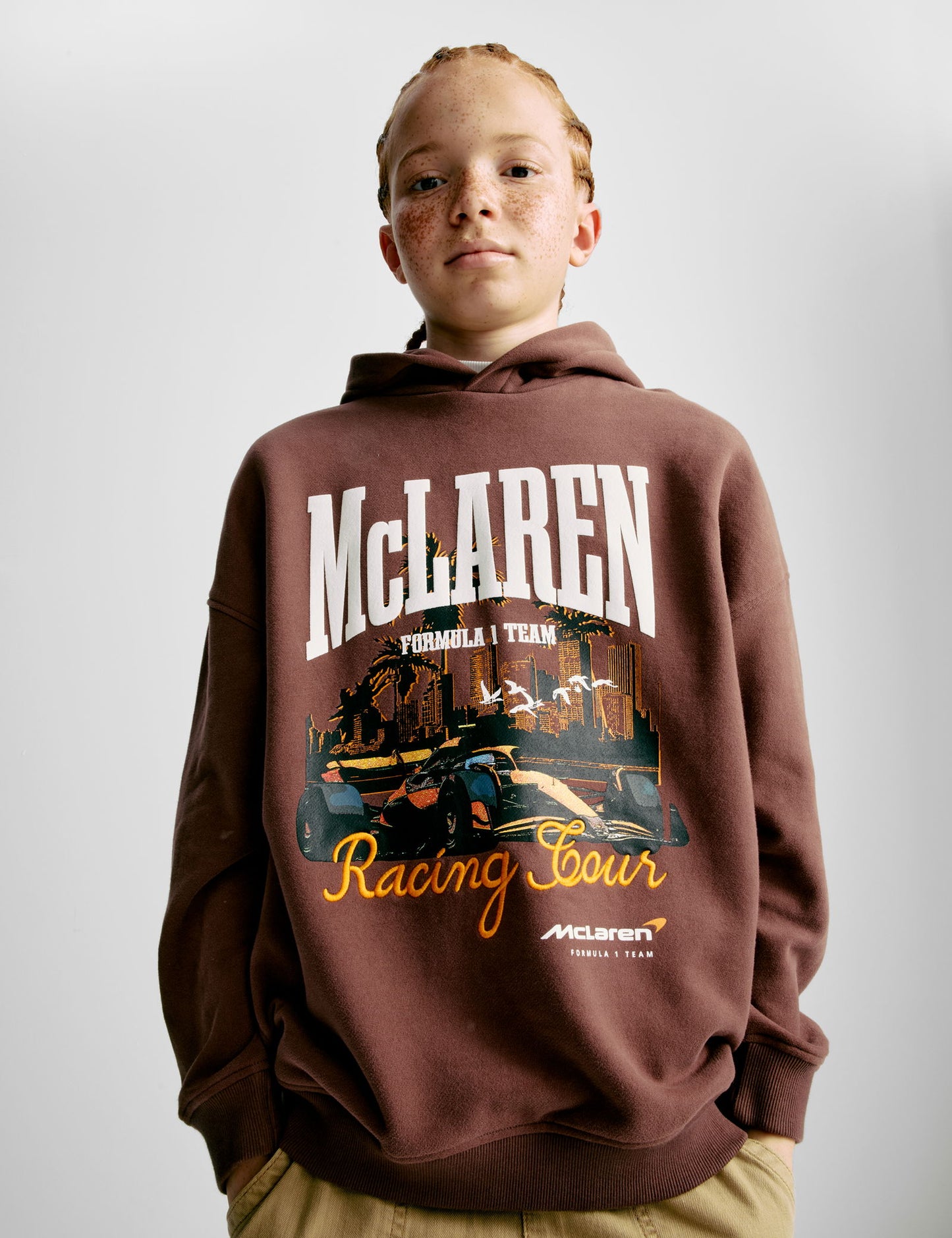 Pamuk Karışımlı Mclaren Kapüşonlu Sweatshirt (6-16 Yaş)