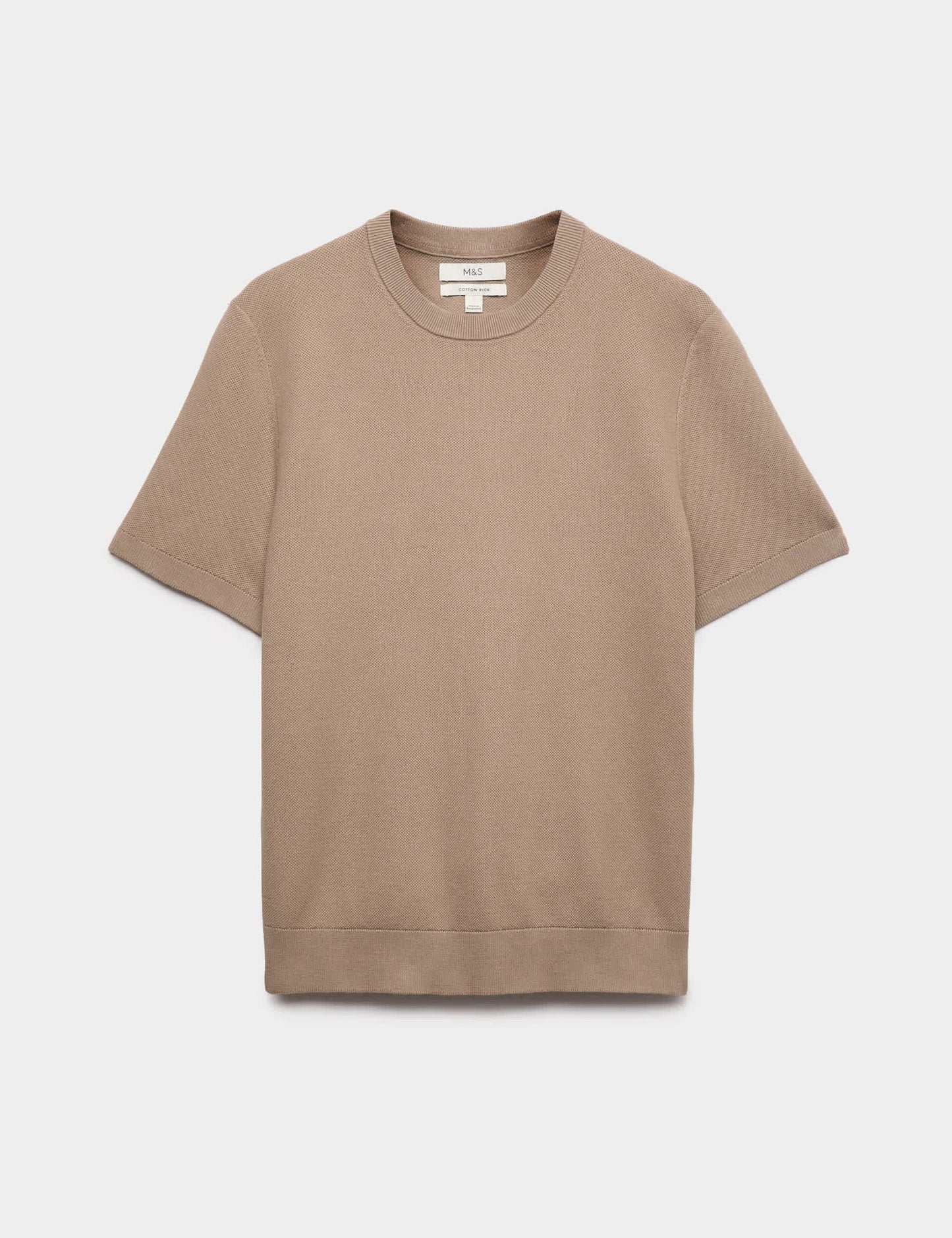 Dokulu Örme T-shirt