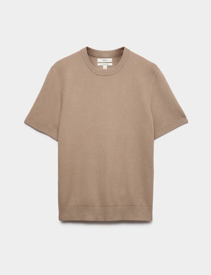 Dokulu Örme T-shirt