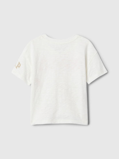 Kırık Beyaz Disney Grafikli T-shirt