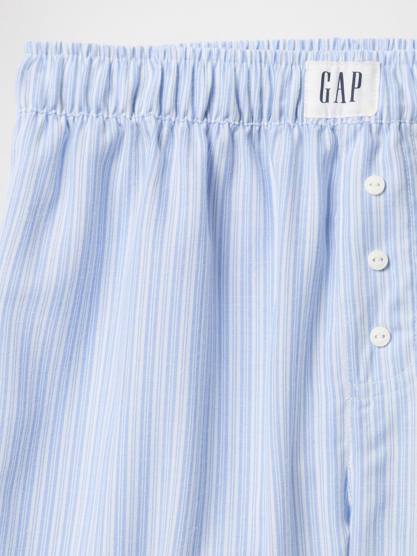 Mavi Poplin Boxer Şort