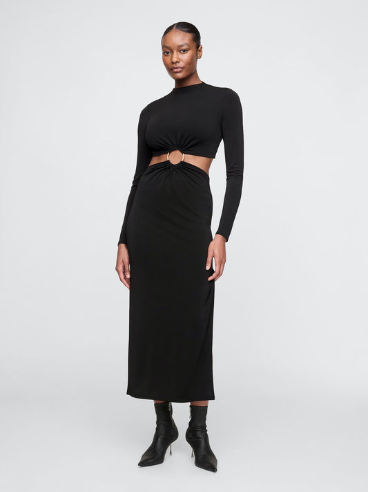 Siyah Gap × Cult Gaia Cutout Midi Elbise