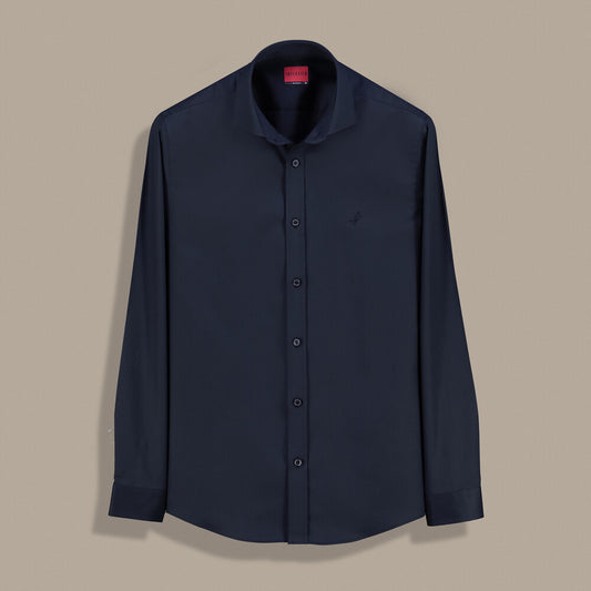 Demba Uzun Kol Non Iron Lacivert Gömlek