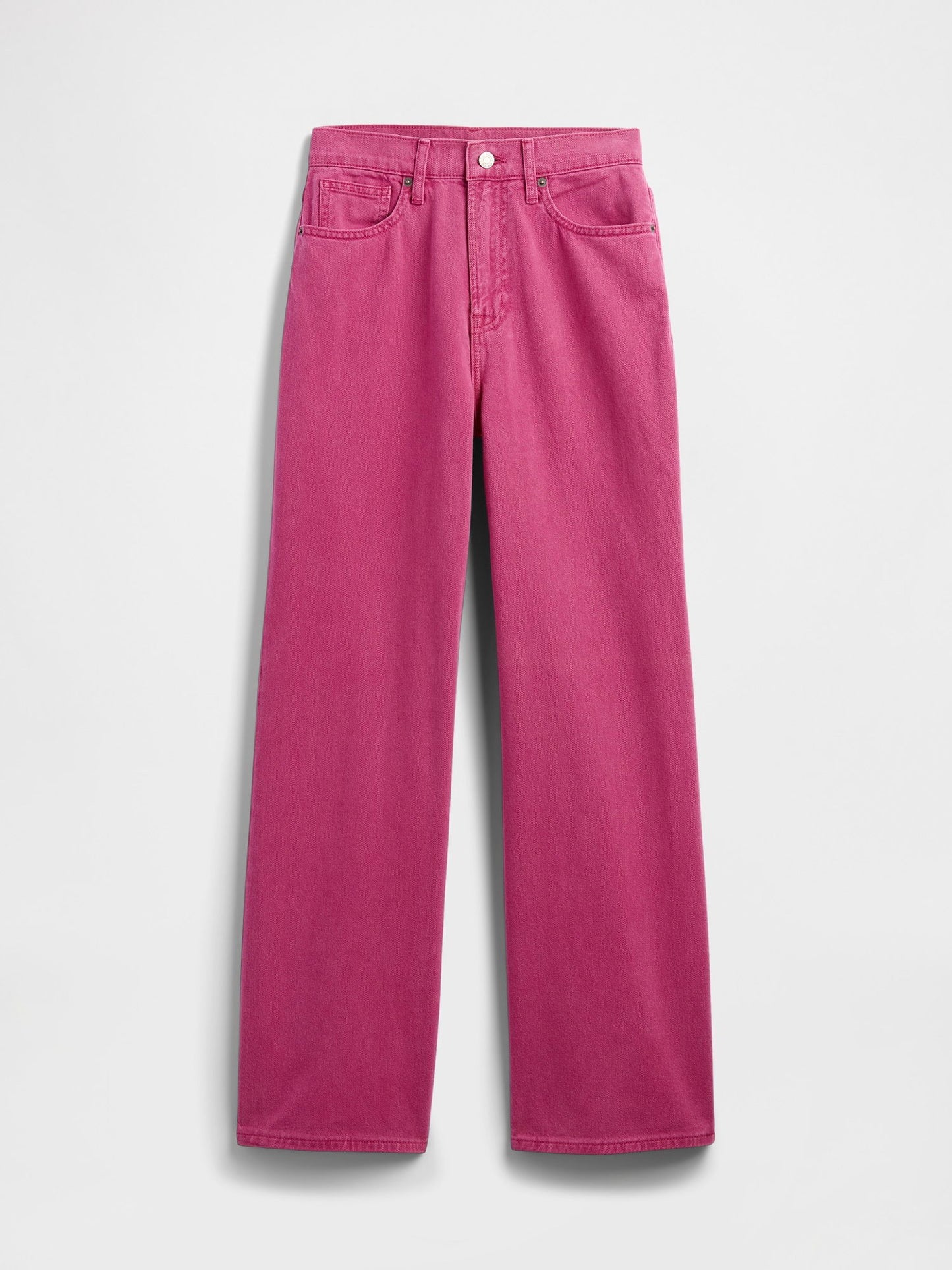 Pembe High Rise Wide-leg Jean Pantolon