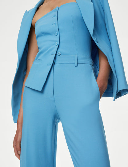 Yüksek Bel Wide Leg Pantolon