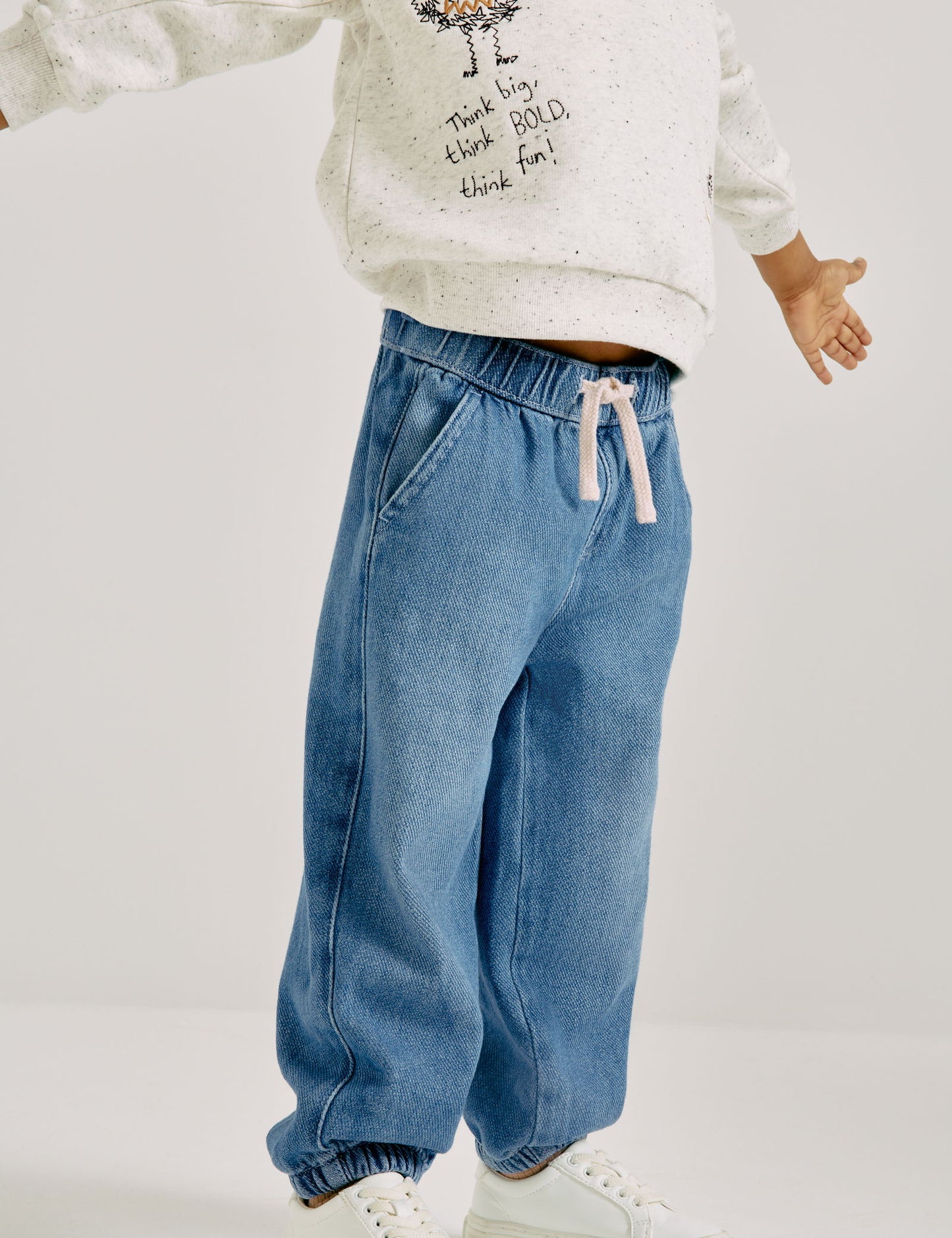 Relaxed Denim Kargo Jean (2-8 Yaş)